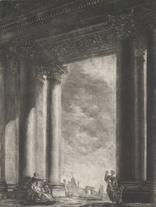 Vue du vestibule de Santa Maria Maggiore à Rome, 1765-67 - Georges François Blondel