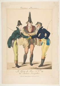 Le Goût du Jour, No. 21 : Les Modernes Incroyables, des Caricatures Parisiennes, ca. 1815 - Georges Jacques Gatine