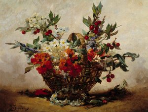 Fleurs dans un panier