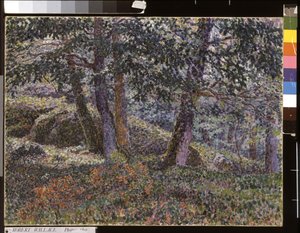 Chênes et buissons de myrtilles - Georges Lacombe