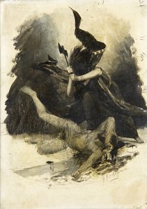 Scène de bataille ancienne, vers 1880 - Georges Marie Rochegrosse