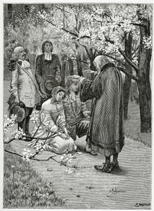 Mariage d’Ethel et d’Ordener - illustration de Han d’Islande, 19e siècle - Georges Marie Rochegrosse