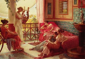 Le Joueur de Lyre - Georges Marie Rochegrosse