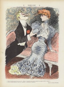 Flirt moderne. Illustration pour Le Rire - Georges Meunier