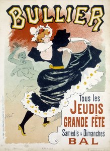 Affiche "Bullier" pour le bal - pub de la fin du 19e siècle - Georges Meunier