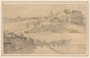 Deux vues de Paris, première moitié des années 1800 - Georges Michel