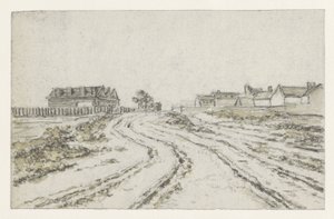 Chemin avec profondes ornières, à l