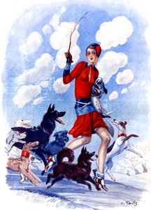 Coquin de printemps, la fille à sa maman en danger - illustration de la Vie Parisienne