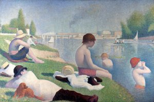 Les Baigneurs à Asnières - Georges Pierre Seurat