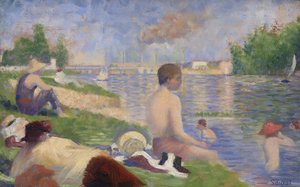 Étude finale pour Les Baigneurs à Asnières, 1883 - Georges Pierre Seurat