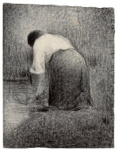 Femme agenouillée - Georges Pierre Seurat