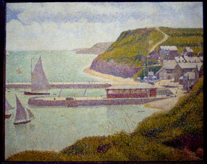 Port en Bessin, avant-port, marée haute - Georges Pierre Seurat
