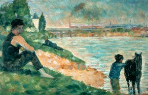 Étude pour Une Baignade, 1883 - Georges Pierre Seurat