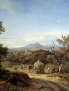 Scène de campagne (détail gauche) - Georges Prieur