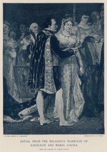 Détail du mariage religieux de Napoléon et Maria Louisa