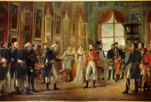 Napoléon Ier (1769-1821) reçu à Saint-Cloud le Sénatus-Consulte qui l