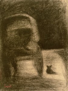 Carrosse et Chien, vers 1882-84 - Georges Seurat