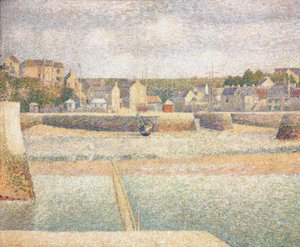 Le port extérieur de Porten-Bessin à marée basse - Georges Seurat