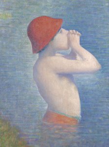 (détail) des Baigneurs à Asnières, 1884