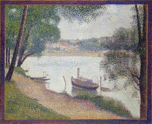Temps gris, Grande Jatte. Vers 1886-88 - Georges Seurat