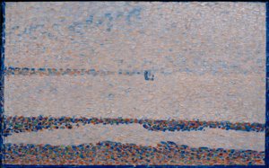 La Plage, une barque à Gravelines - Georges Seurat