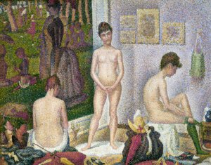 Les poseuses (petite version) - Georges Seurat