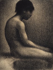Nu assis : Étude pour "Une Baignade - Georges Seurat