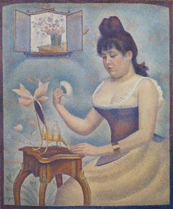 Jeune Femme se Poudrant, vers 1888-90 - Georges Seurat