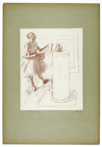Danseuse près du poêle - Georges William Thornley