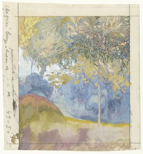 Paysage boisé - Georges de Feure