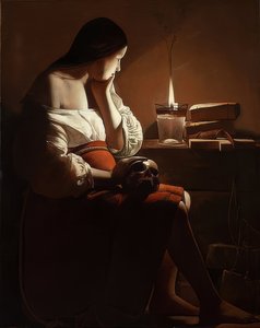 Marie-Madeleine avec une flamme fumante. Vers 1638-40