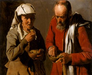 Couple de paysans mangeant, 1621 - Georges de La Tour