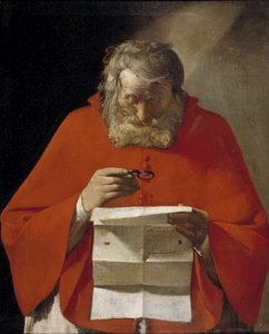 Saint Jérôme lisant une lettre, vers 1628-1629