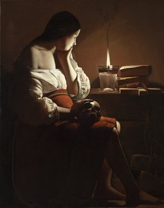 La Madeleine à la flamme fumante - Georges de La Tour