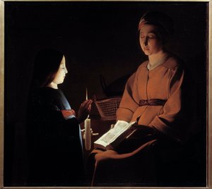 Éducation de la Vierge - Georges de la (after) Tour