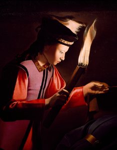 Découverte du corps de Saint Alexis (détail) - Georges de La Tour