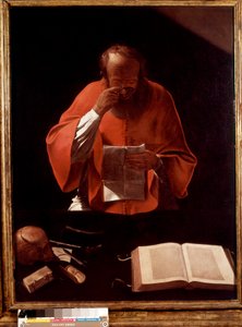 Représentation de Saint Jérôme lisant - Georges de La Tour