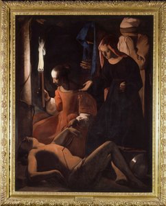 Saint Sébastien soigné par Sainte Irène. Peinture de Georges de La Tour (1593-1652)
