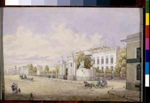 La grande rue Loubianka à Moscou - Georgi Filippovich Baranovsky