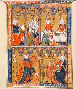 4 vertus cardinales de Somme le Roi par le frère dominicain Laurent, vers 1290-1300 (48292049006)
