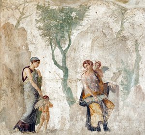 Eros amené par Peitho à Aphrodite tandis qu