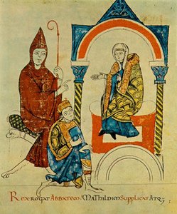 Le roi Henri IV, empereur romain, prie l