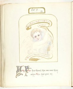 Sans titre [chérubin et texte religieux], 1855-68