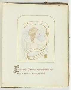 Sans titre [chérubin avec texte religieux], 185568