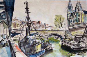 La Seine à Paris 1948 - Gerald Bloncourt