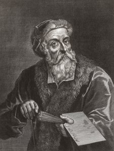 Titien. Portrait. (impression) - Gerard (after) Edelinck