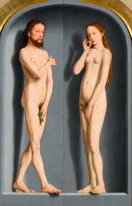 Adam et Ève Triptyque de la famille Sedano, panneaux extérieurs