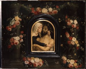 La déploration sur le Christ mort (détail) - Gerard David
