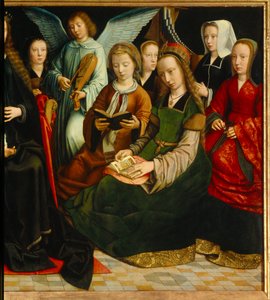 La Vierge parmi les saints (détail)