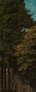 Vue dans une forêt, aile extérieure gauche d
